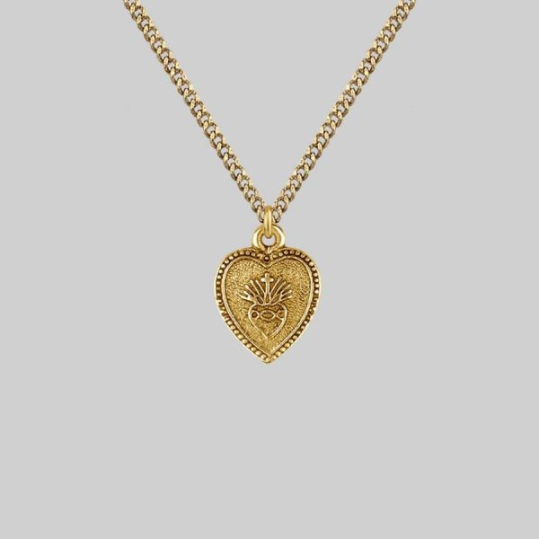 Ardour. Sacred Heart Charm Necklace Jewellery