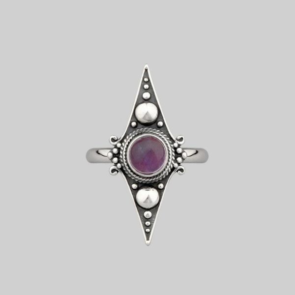 Balance. Amethyst Equilibrium Gemstone Ring Jewellery