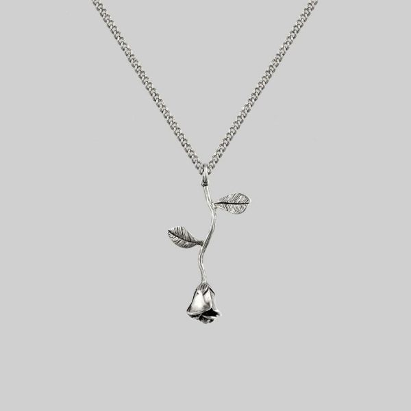 Belladonna. Rose Stem Charm Necklace Jewellery