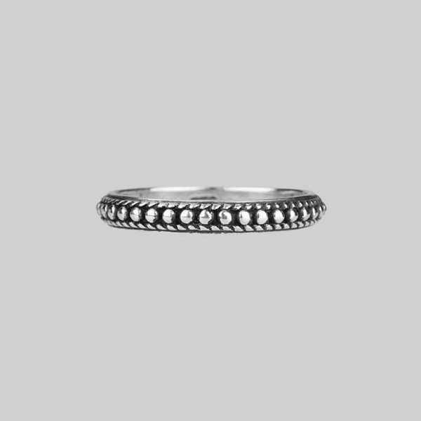 East. Dotted Band Silver Ring Jewellery