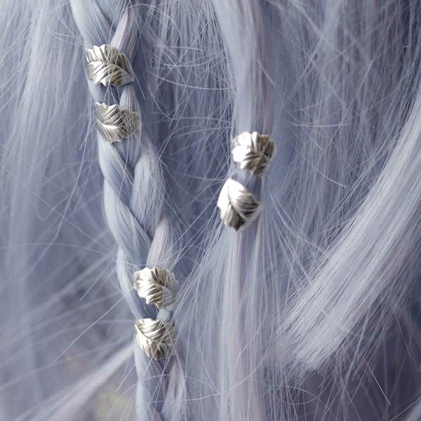 Elvin. Silver Leaf Hair Twists Accessories & More