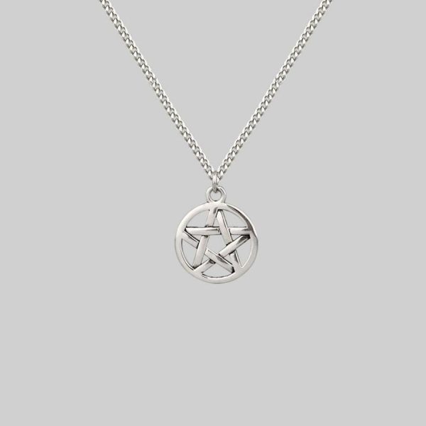 Endora. Silver Pentagram Necklace Jewellery