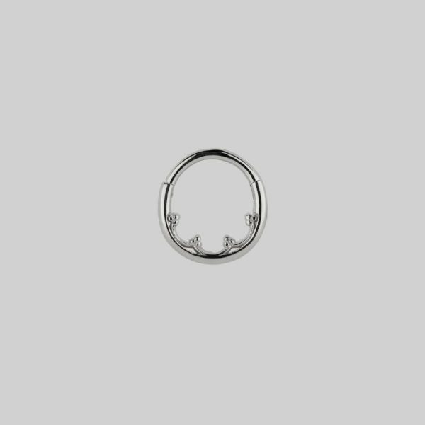 Forebode. Gothic Tracery Septum Clicker Ring Daith