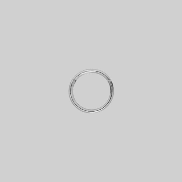 Mia. Silver Clicker Ring Earrings