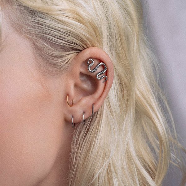 Minerva. Snake Stud Earring Earrings