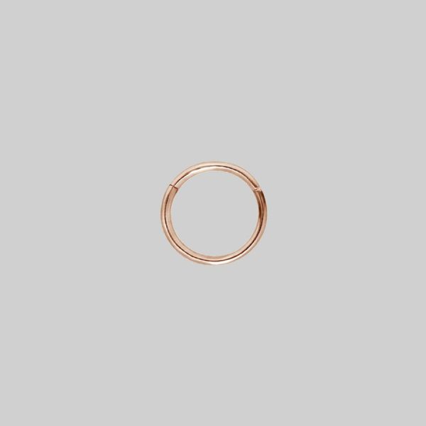 Sasha. Rose Gold Clicker Ring Earrings