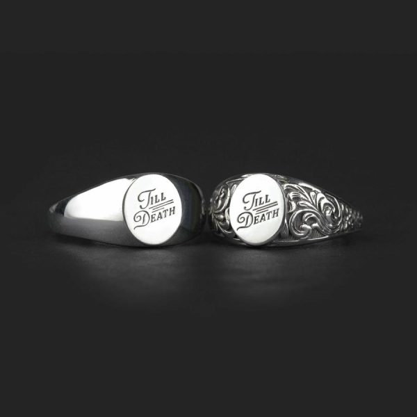 Till Death. Promise Signet Ring Jewellery