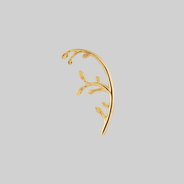 Venetia. Delicate Leaf Vine Stud Earring Earrings