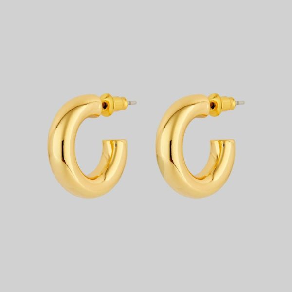 Yara. Simple Small Hoop Earrings Earrings