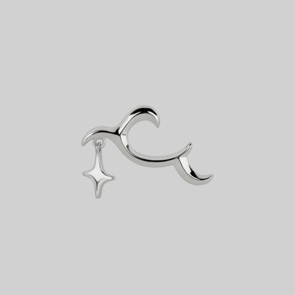 Astra. Abstract Waves & Star Stud Earring Accessories & More