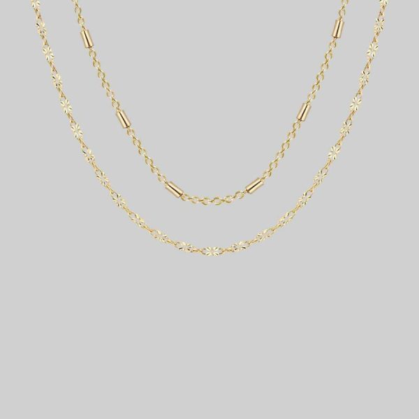 Purity. Delicate Double Chain Necklace Jewellery