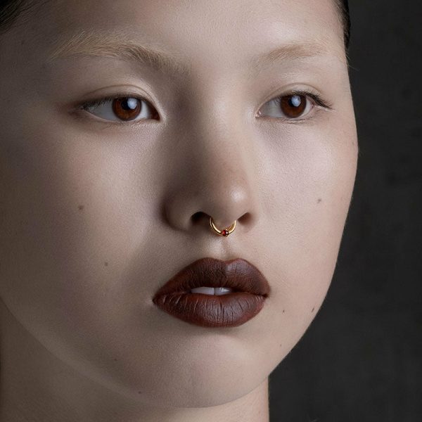 Seraphina. Garnet Septum Clicker Ring Accessories & More