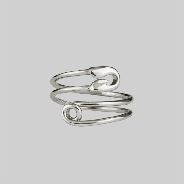 Solene. Safety Pin Wrap Ring Jewellery