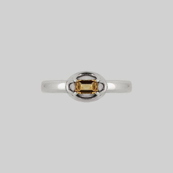 Elizabeth. Citrine Tudor Ring Jewellery